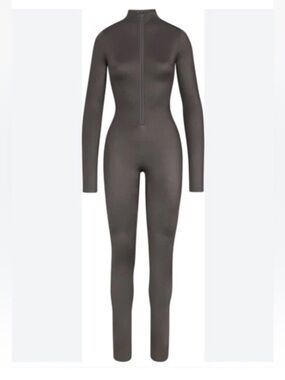 Skims ‘all in one’ shine mock neck jumpsuit long sleeve size M